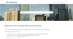 Desktop Screenshot of help.hannonhill.com