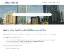 Tablet Screenshot of help.hannonhill.com